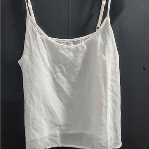 Elegant White Spaghetti Strap Top